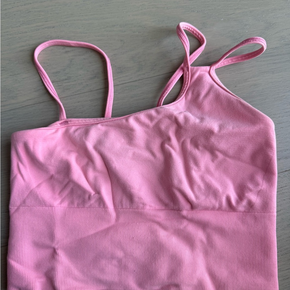 Alo Pink Strappy Tank Top